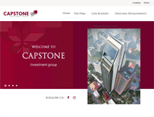Tablet Screenshot of capstoneinvestgroup.com